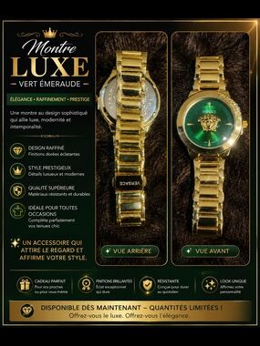 Luxury Watch – Emerald Green